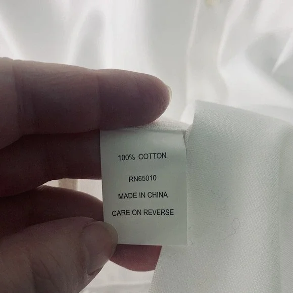 Christian Lacroix White Button Up Shirt Mens Size Small 14.5 NWT $130
